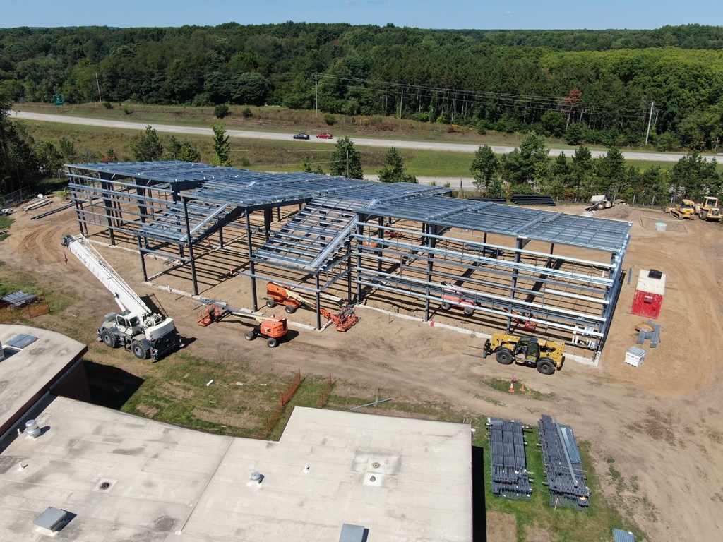 metal frame of CTE center