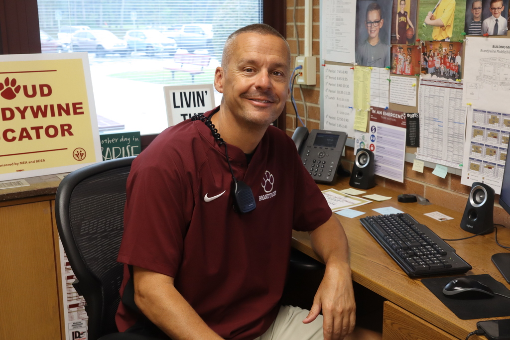 josh hood sitting at his desk