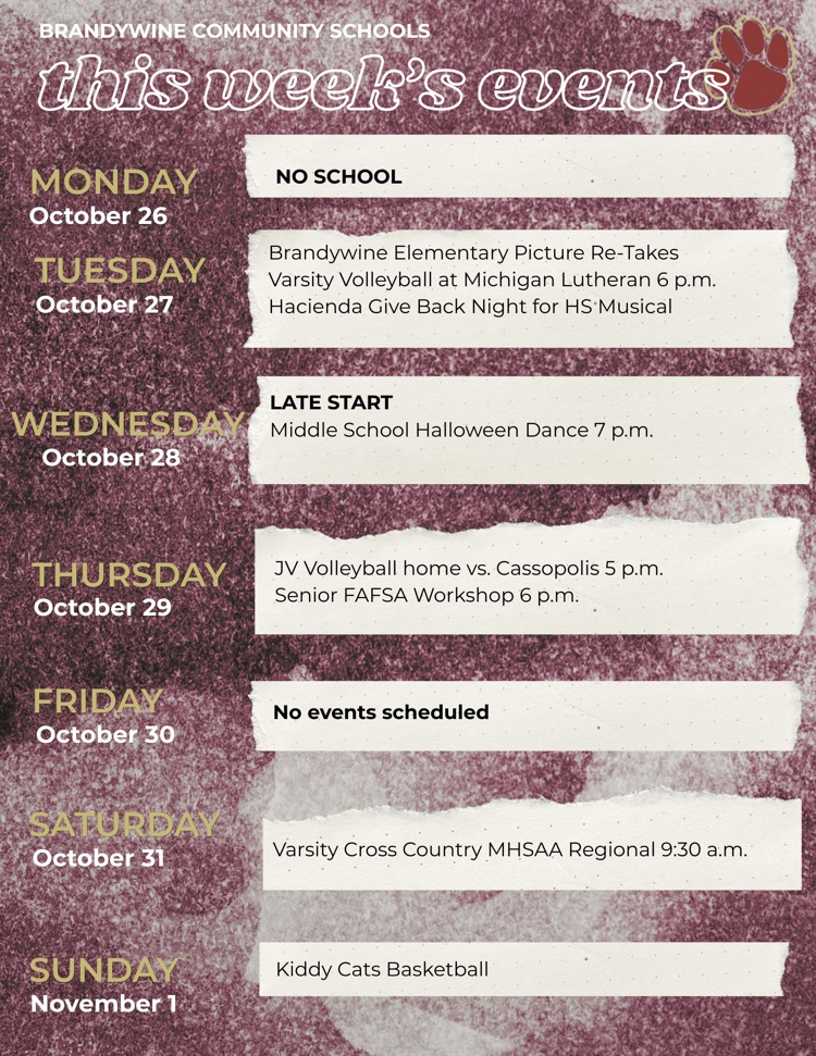 this weeks events 