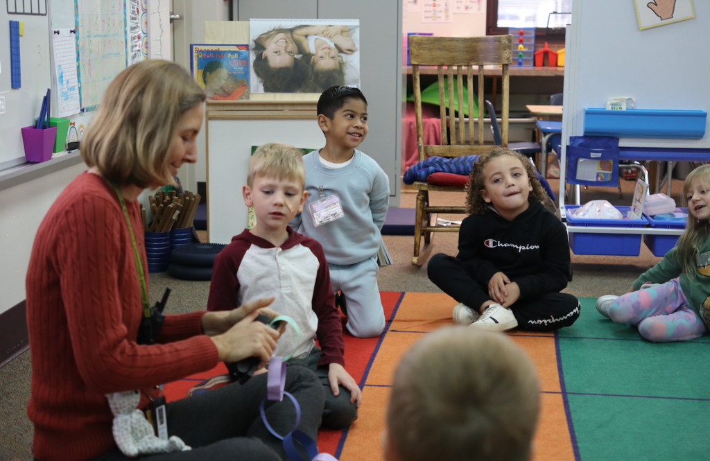students sitting around in a circle