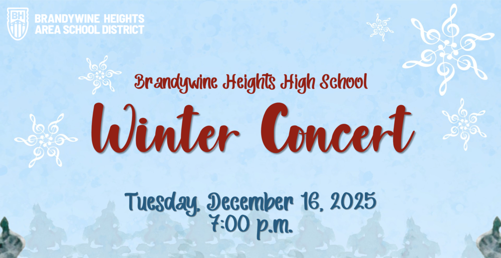 High School winter concert title slide
