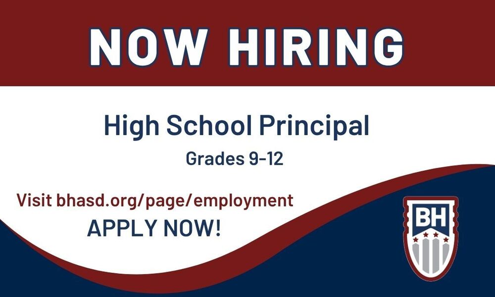 Now Hiring High School Principal