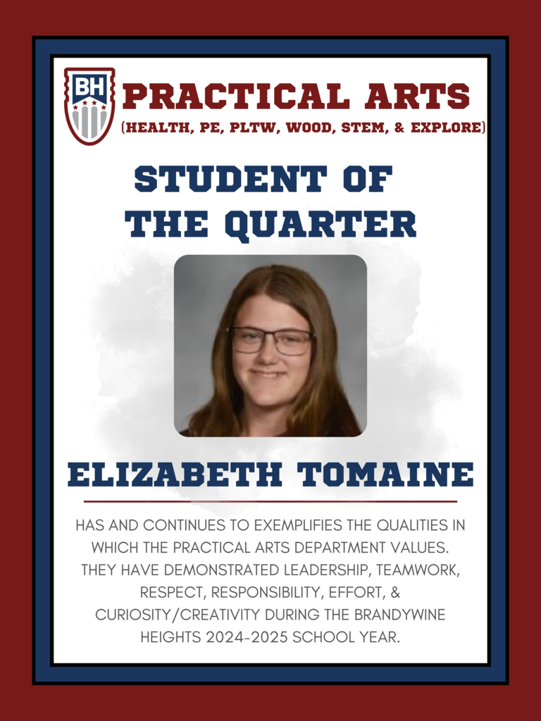 Student of the quarter