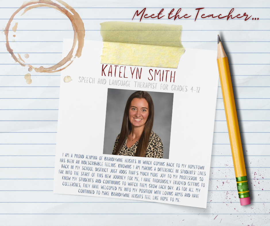 Meet the Teacher graphic with photo of teacher.