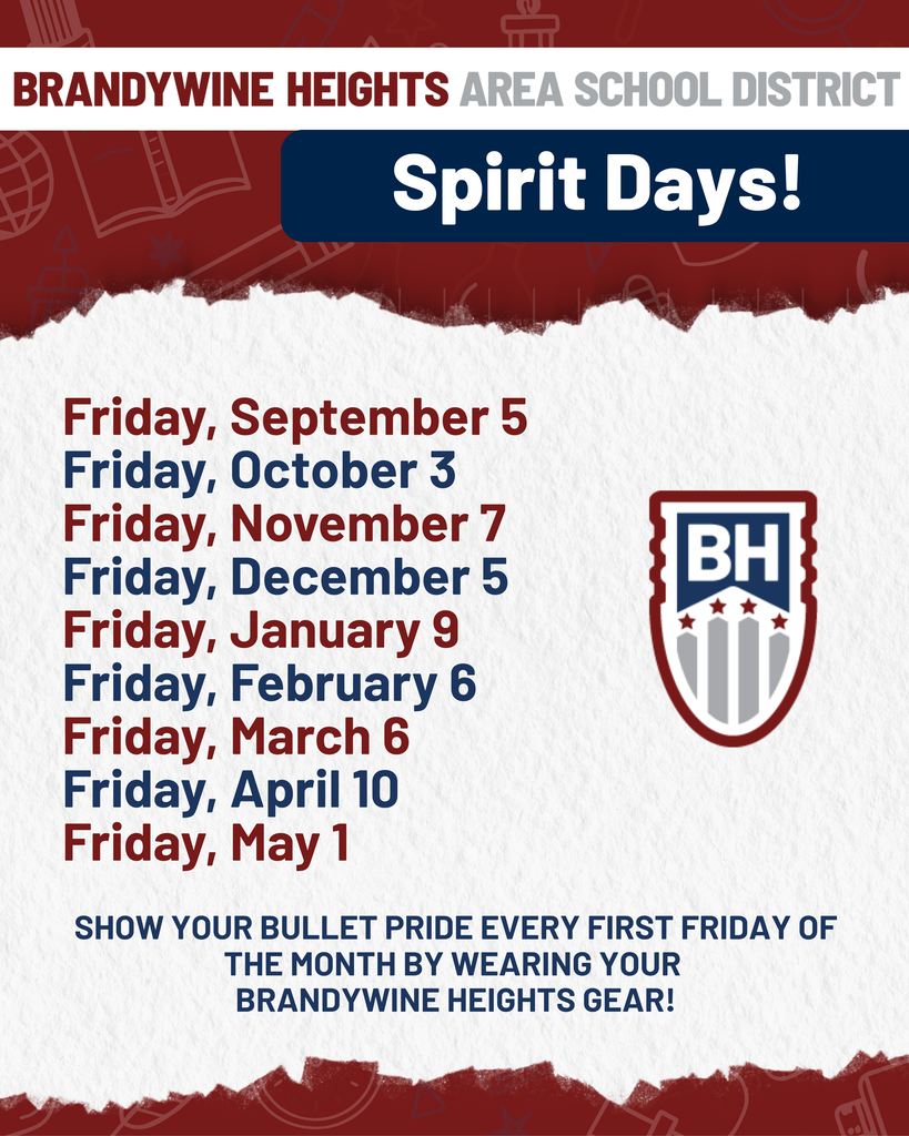 Spirit Day Calendar