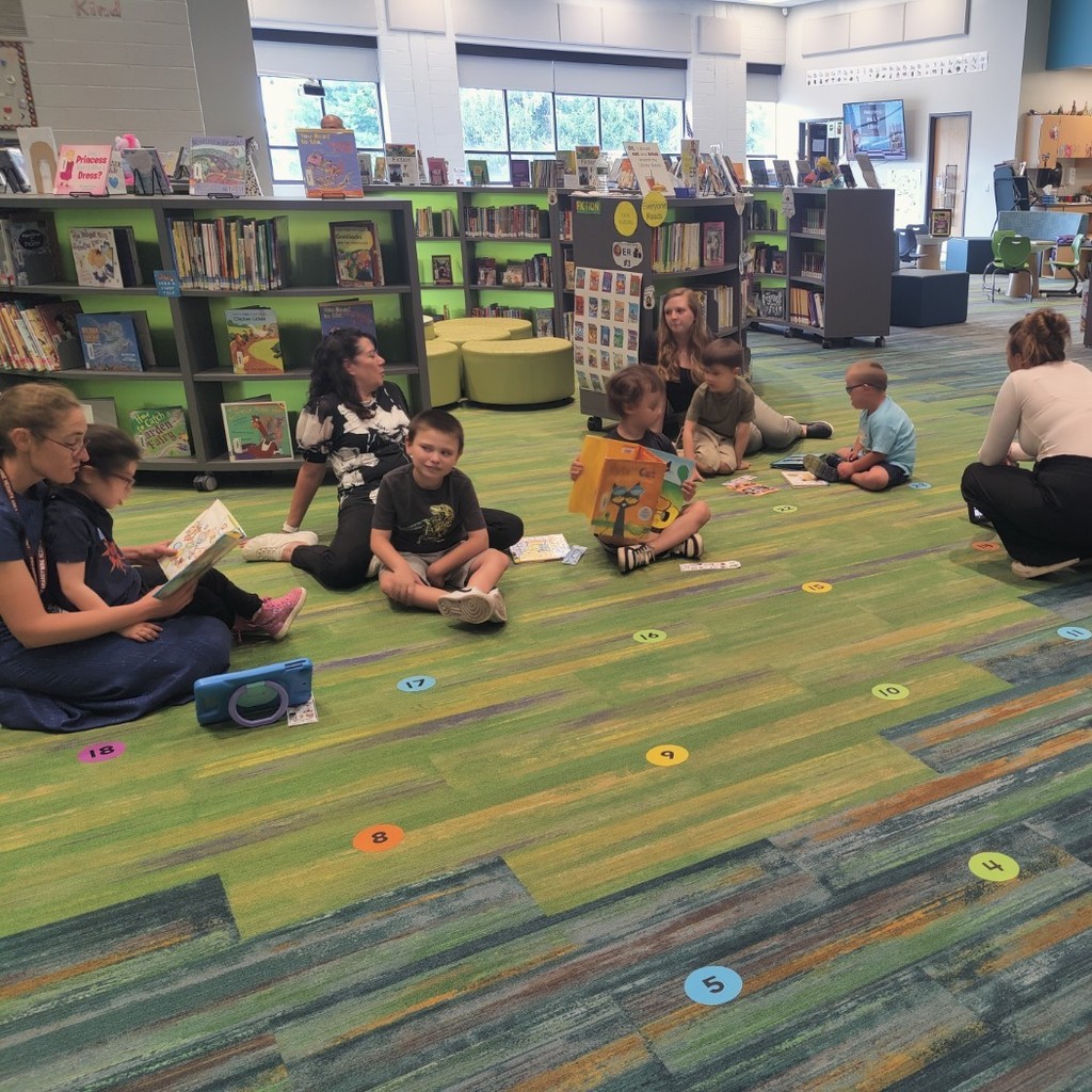 Students with their books