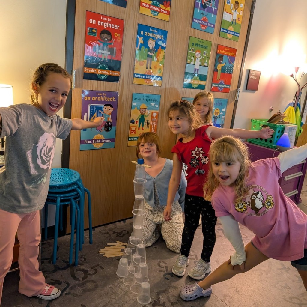 Grade 1STEM Challenge winners using the Engineer Design Process