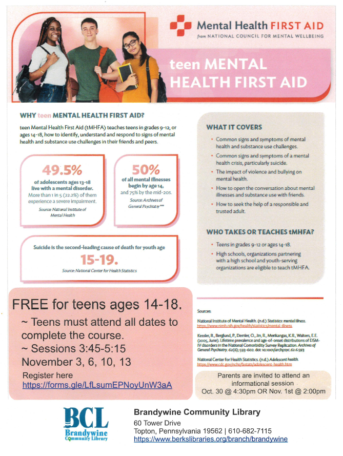 Teen Mental Health First Aid