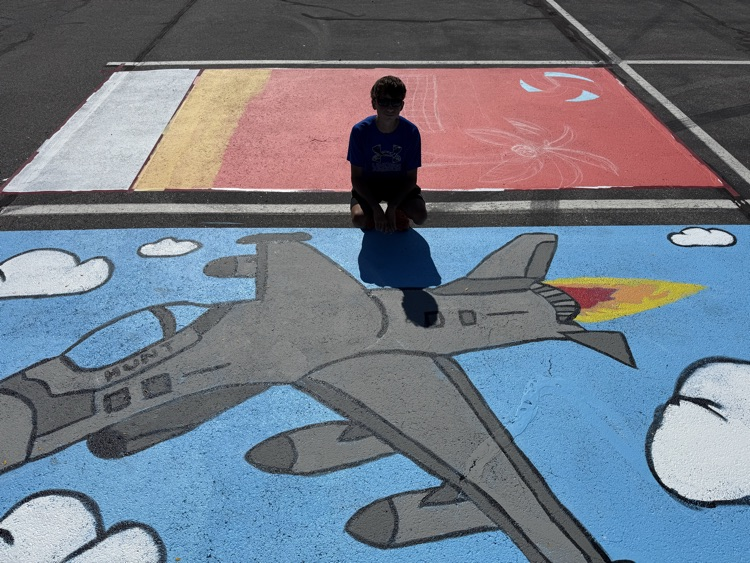 senior parking space painting
