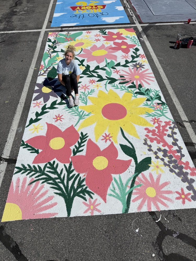 senior parking space painting