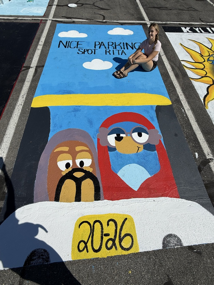 senior parking space painting