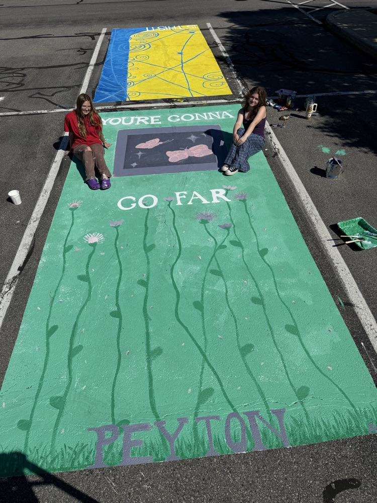 senior parking space painting