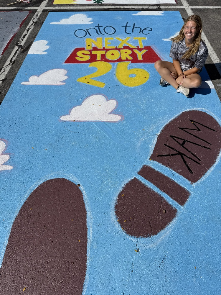 senior parking space painting