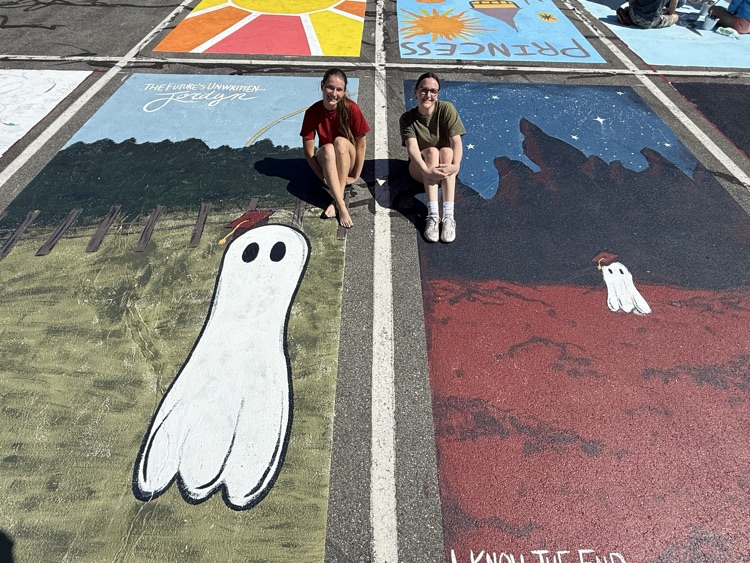 senior parking space painting
