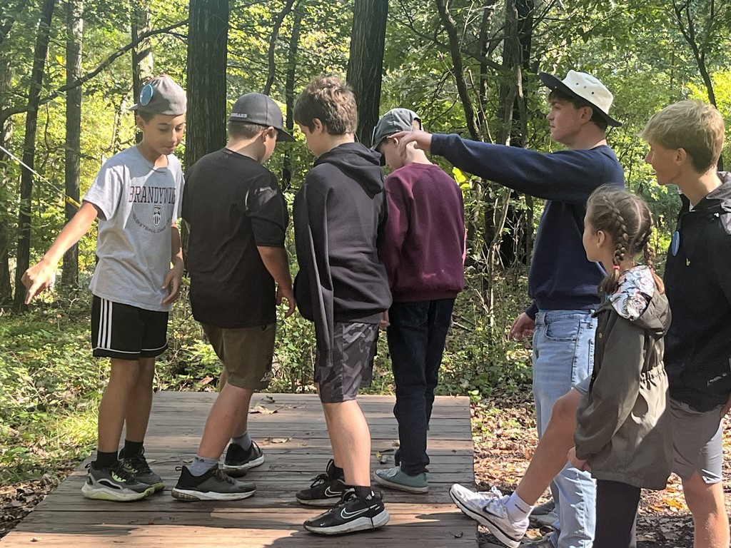 students work together