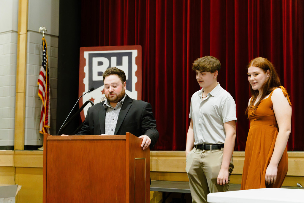Mr. Saltzburg at the Fine Arts Banquet and Awards Ceremony