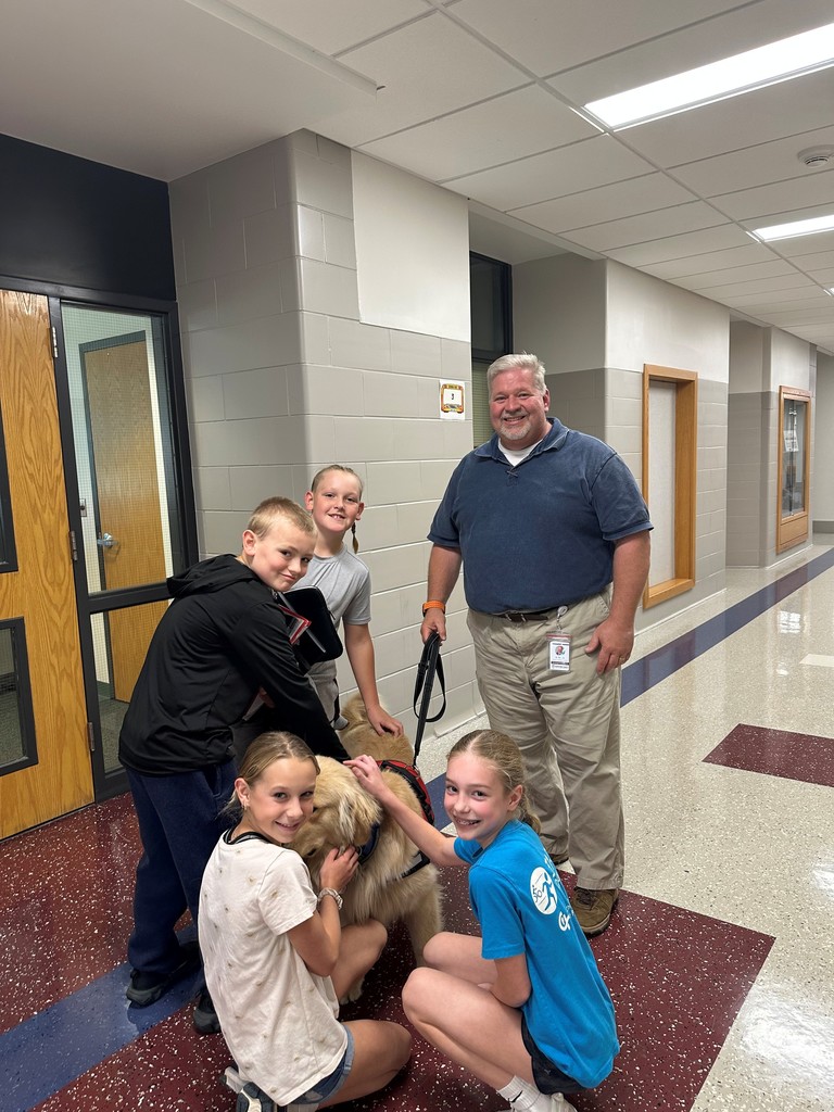 Greeting students