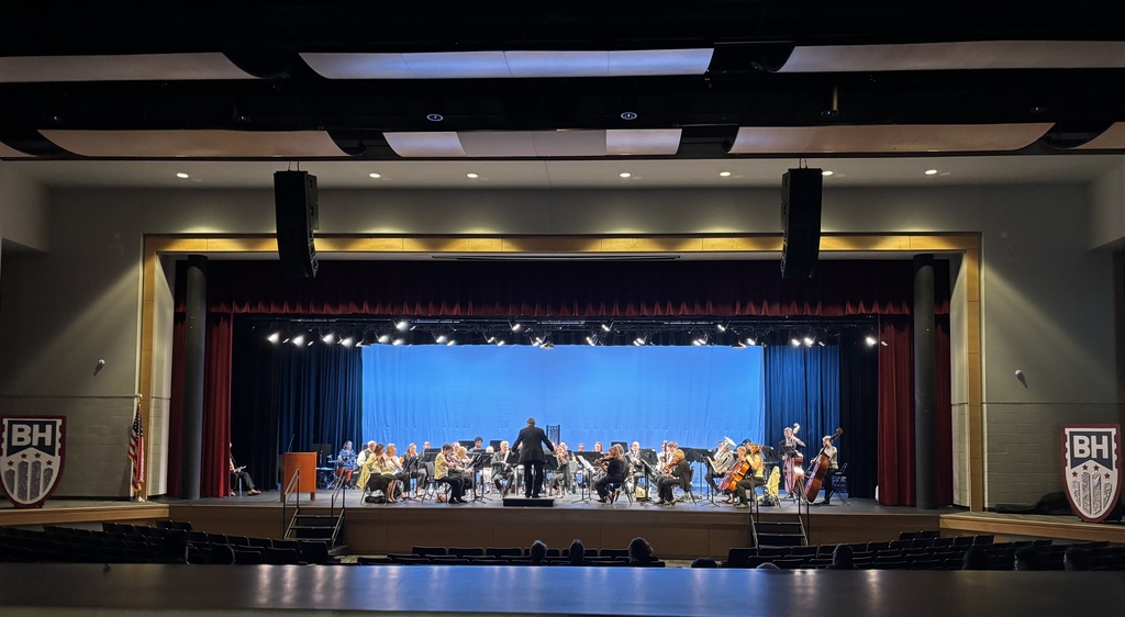 Brandywine Heights High School students performing with the Reading Philharmonic Orchestra