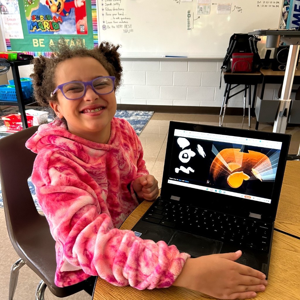 Third grade did digital pumpkin carving