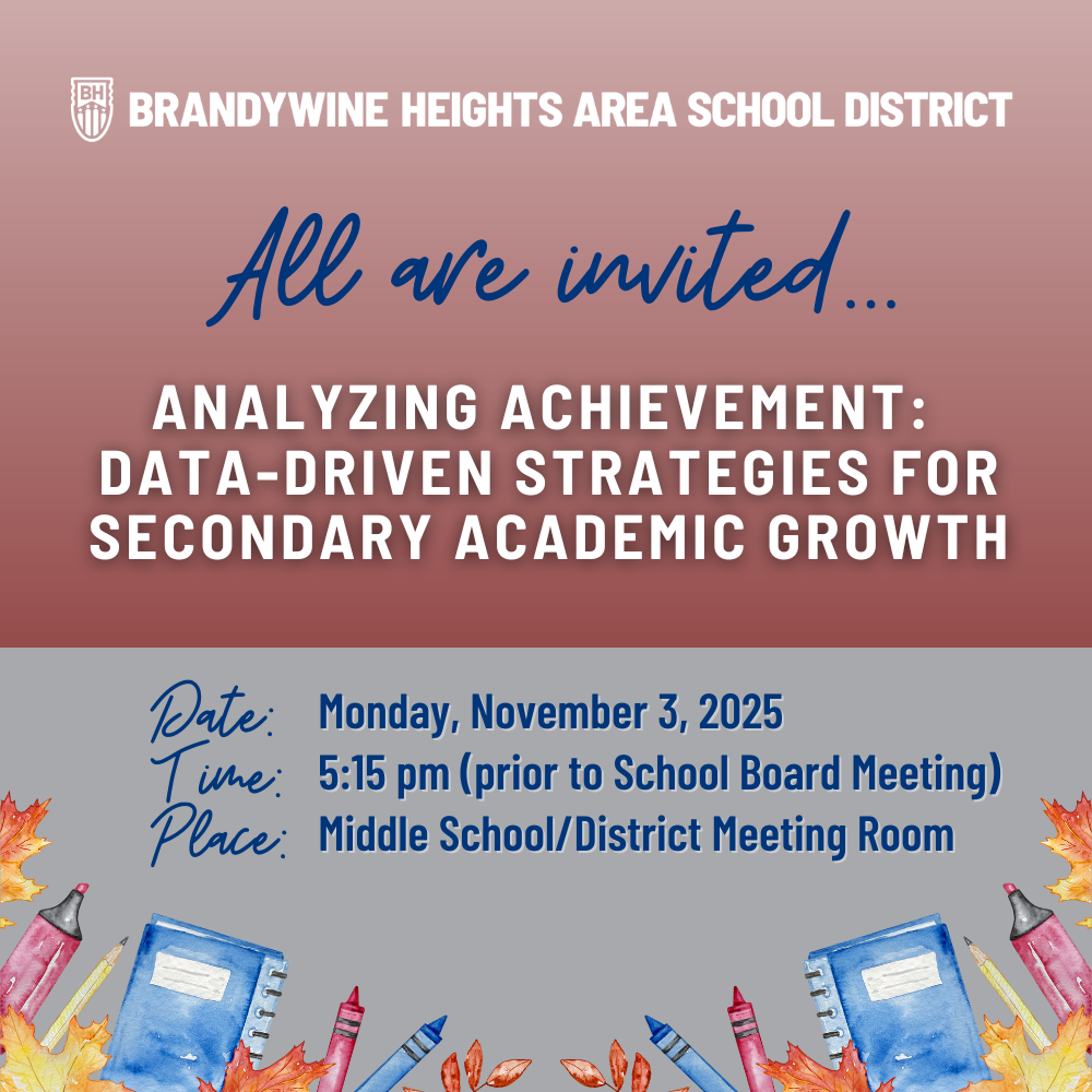 Flyer displaying information for an academic data presentation