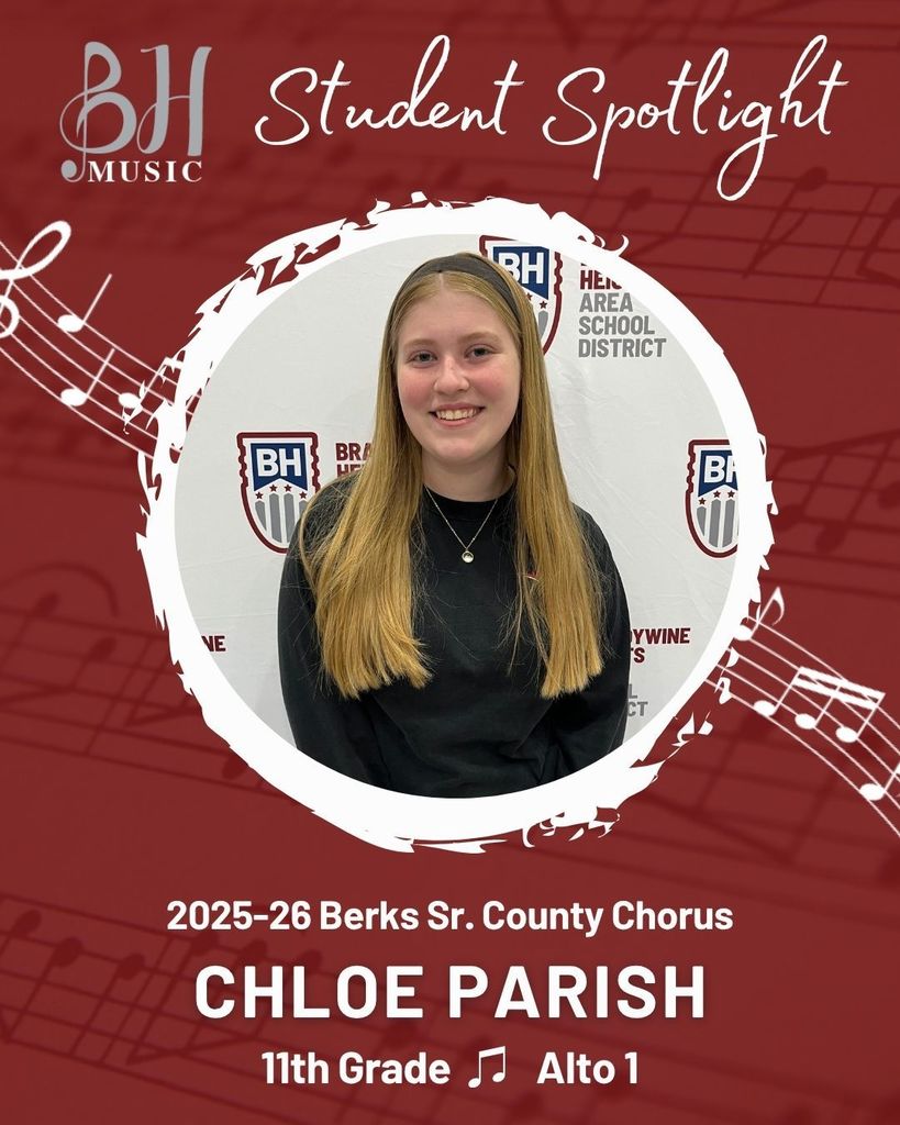 Senior County Chorus participant Chloe Parish