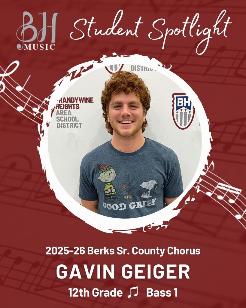 Senior County Chorus participant Gavin Geiger