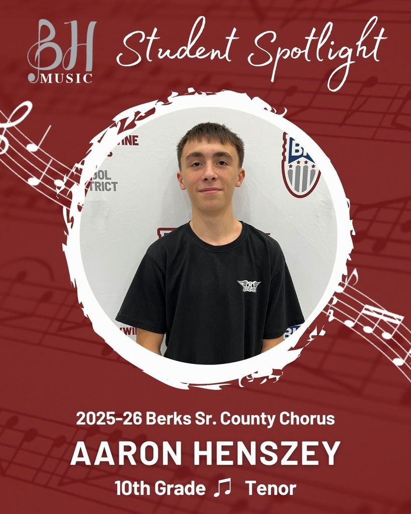 Senior County Chorus participant Aaron Henszey