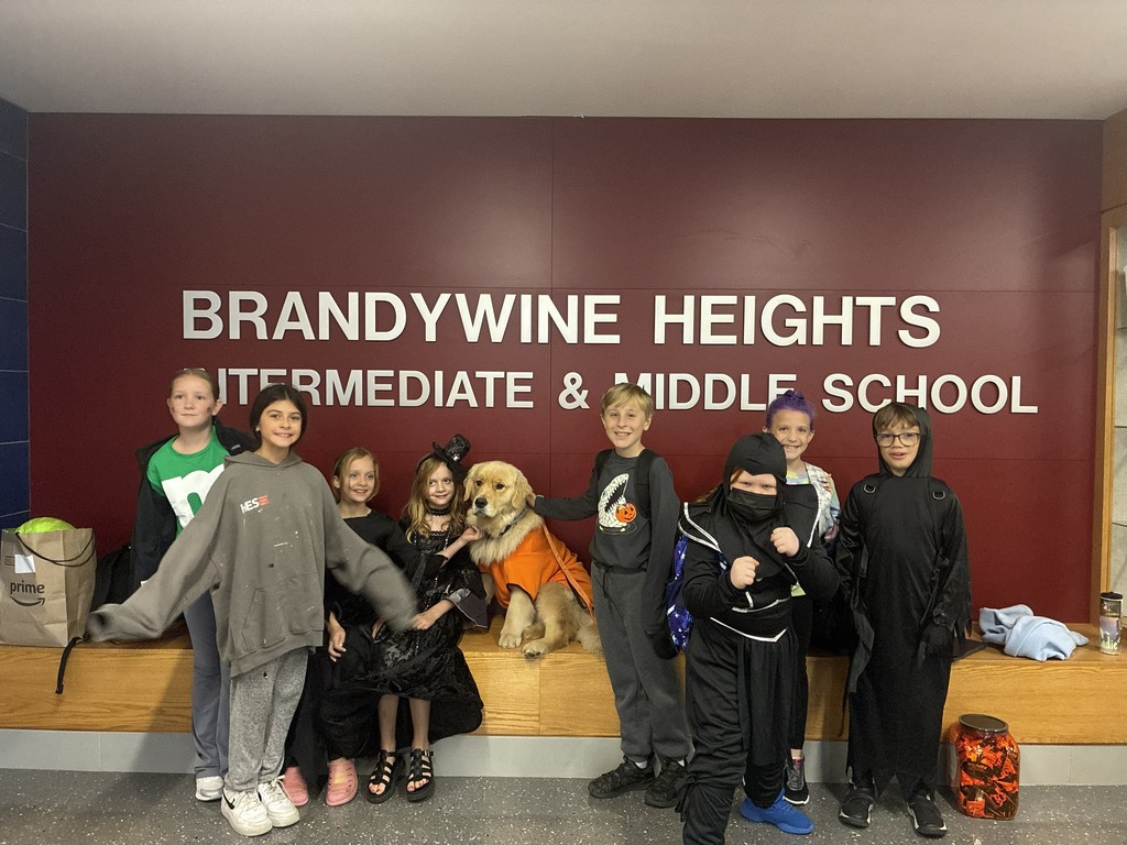 students in costumes