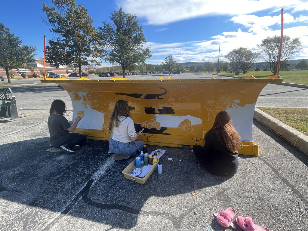 Students starting on the plow