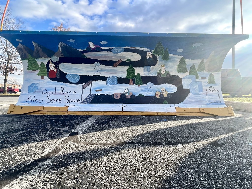 finished painted plow.