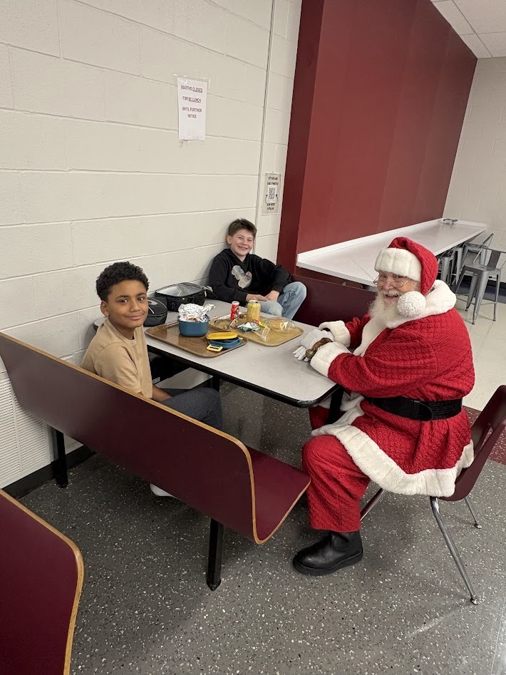 Santa's checked in, smiles around, the IS/MS students are ready to enjoy their holiday break!
