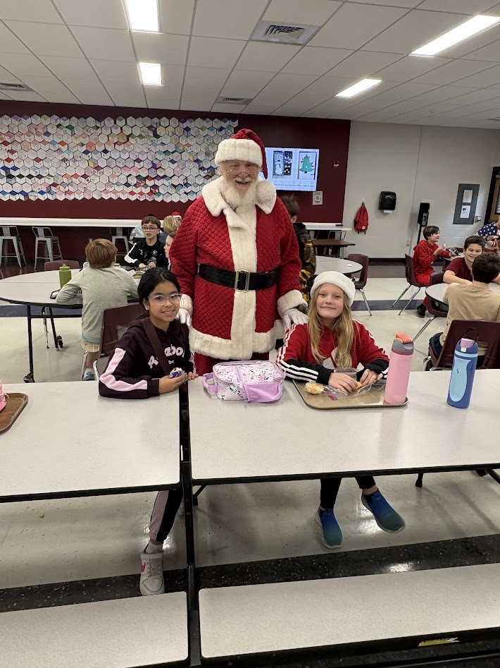 Santa's checked in, smiles around, the IS/MS students are ready to enjoy their holiday break!