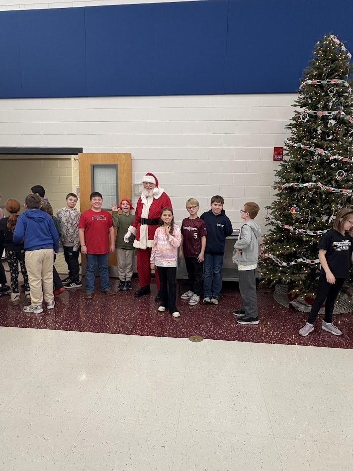 Santa's checked in, smiles around, the IS/MS students are ready to enjoy their holiday break!