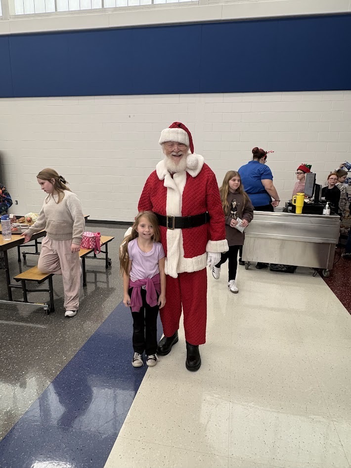 Santa's checked in, smiles around, the IS/MS students are ready to enjoy their holiday break!