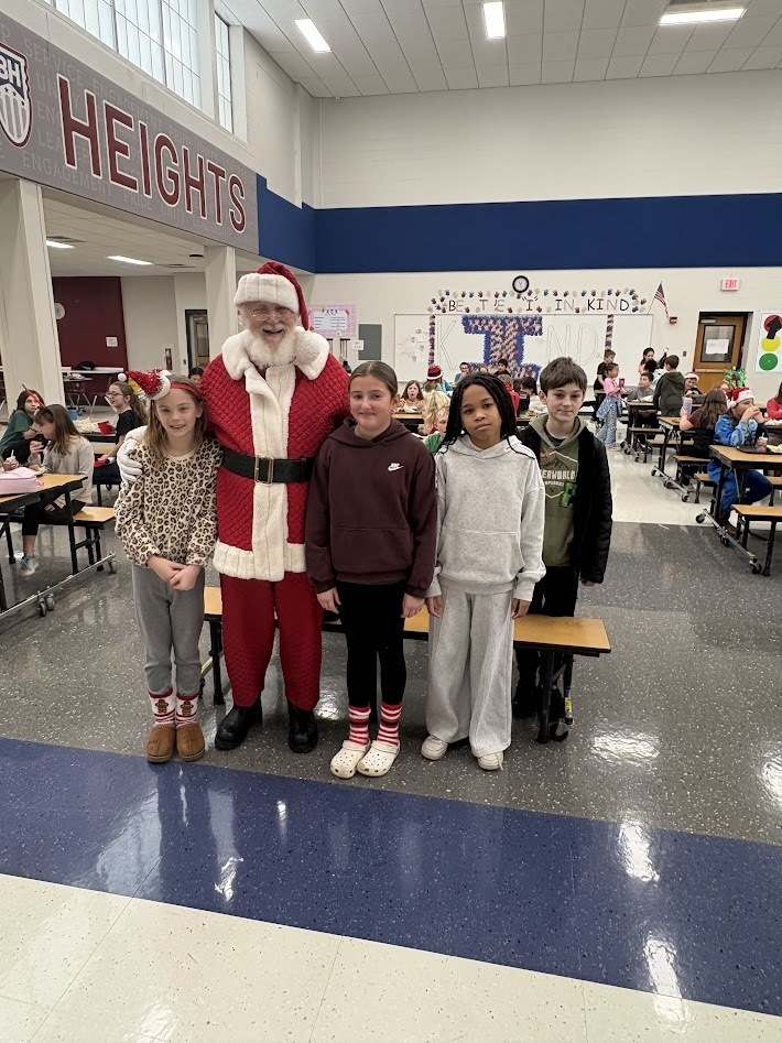 Santa's checked in, smiles around, the IS/MS students are ready to enjoy their holiday break!