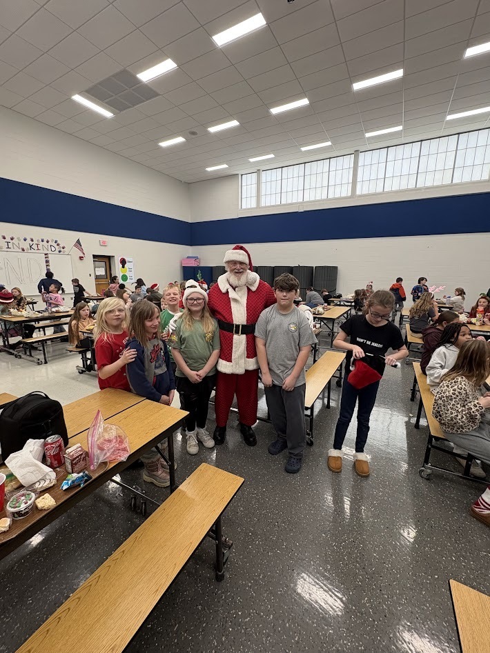 Santa's checked in, smiles around, the IS/MS students are ready to enjoy their holiday break!