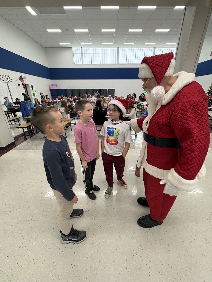Santa's checked in, smiles around, the IS/MS students are ready to enjoy their holiday break!