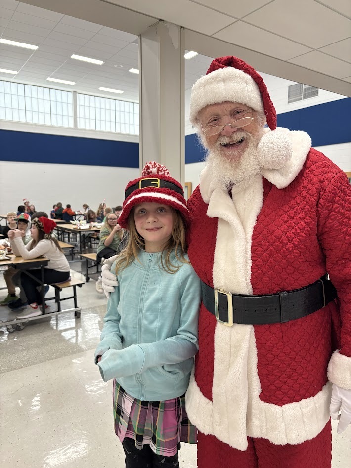 Santa's checked in, smiles around, the IS/MS students are ready to enjoy their holiday break!