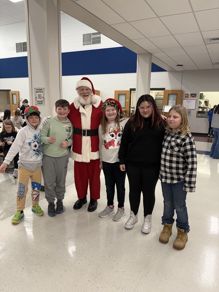 Santa's checked in, smiles around, the IS/MS students are ready to enjoy their holiday break!