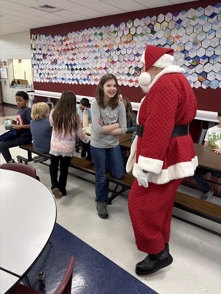 Santa's checked in, smiles around, the IS/MS students are ready to enjoy their holiday break!