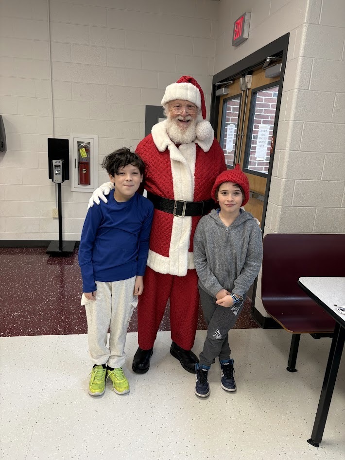 Santa's checked in, smiles around, the IS/MS students are ready to enjoy their holiday break!