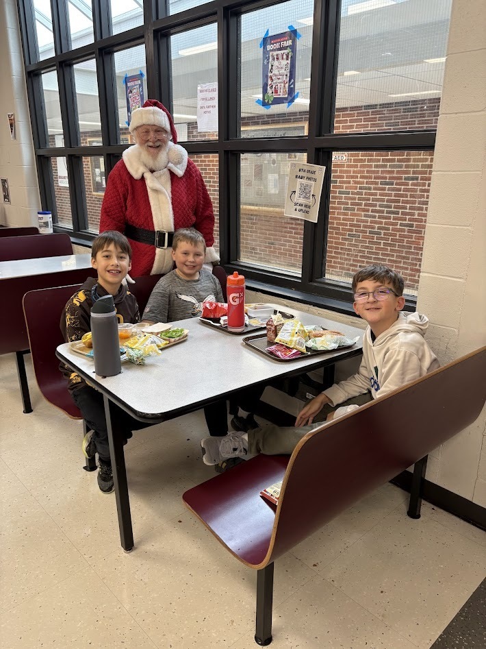 Santa's checked in, smiles around, the IS/MS students are ready to enjoy their holiday break!