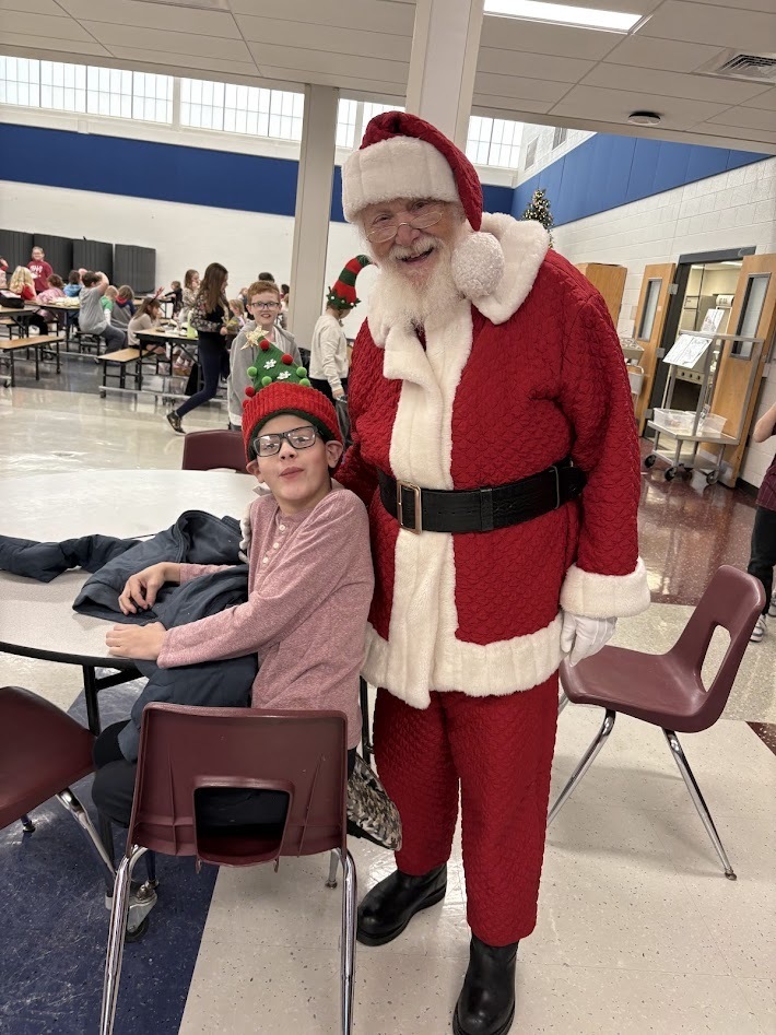 Santa's checked in, smiles around, the IS/MS students are ready to enjoy their holiday break!