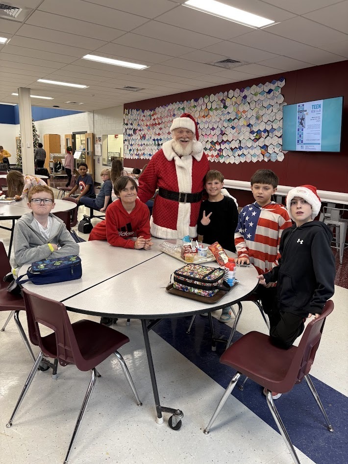 Santa's checked in, smiles around, the IS/MS students are ready to enjoy their holiday break!