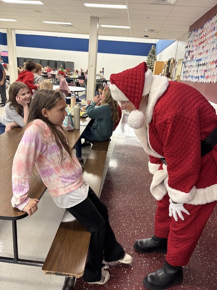 Santa's checked in, smiles around, the IS/MS students are ready to enjoy their holiday break!