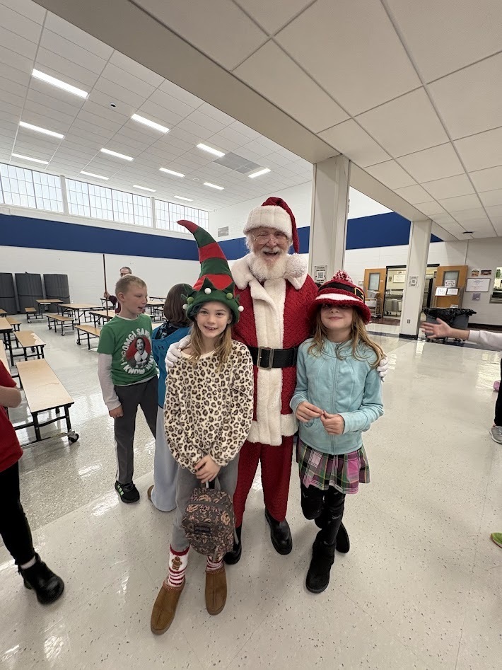 Santa's checked in, smiles around, the IS/MS students are ready to enjoy their holiday break!