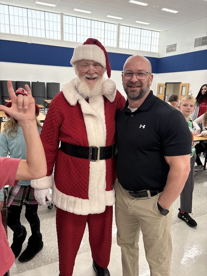Santa's checked in, smiles around, the IS/MS students are ready to enjoy their holiday break!