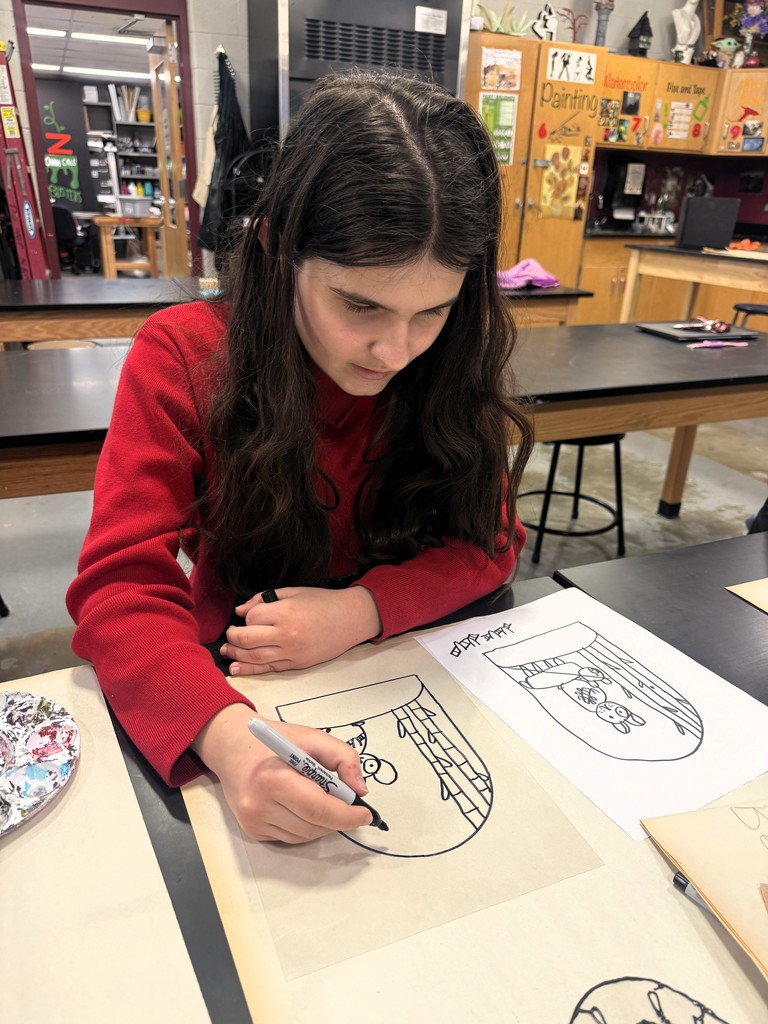 Students had the opportunity to create their own unique designs.