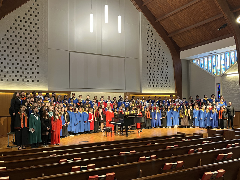 Lebanon Valley College Honors Choir on stage