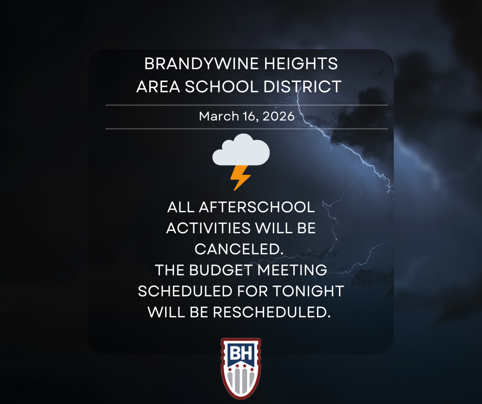 Afterschool activities- canceled 